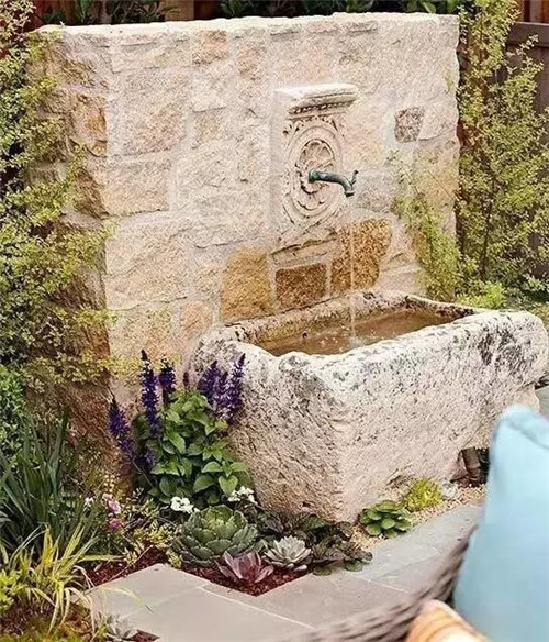 院子里造個小水景檔次提高了十倍不止