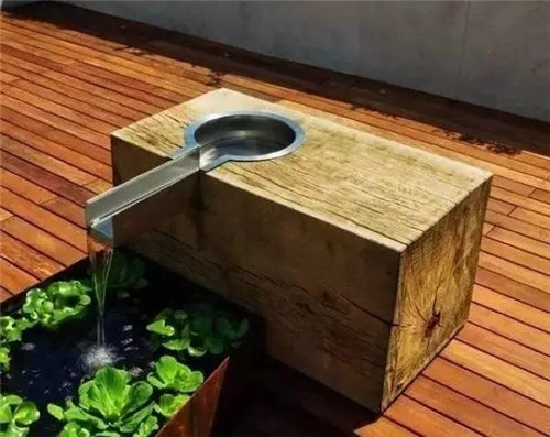 院子里造個小水景檔次提高了十倍不止