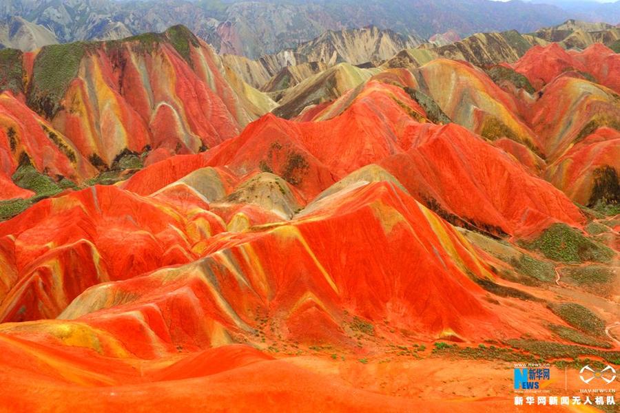 航拍：張掖丹霞國家地質公園