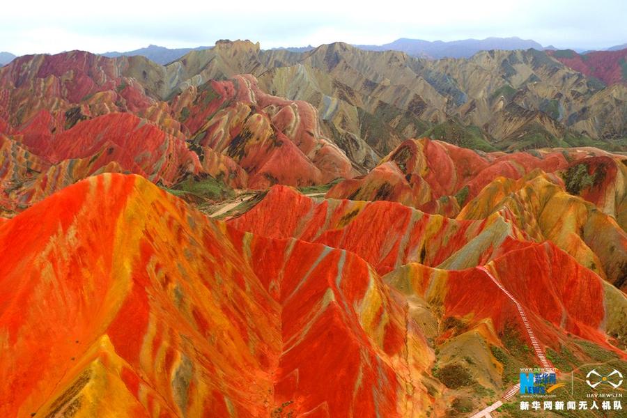 航拍：張掖丹霞國家地質公園