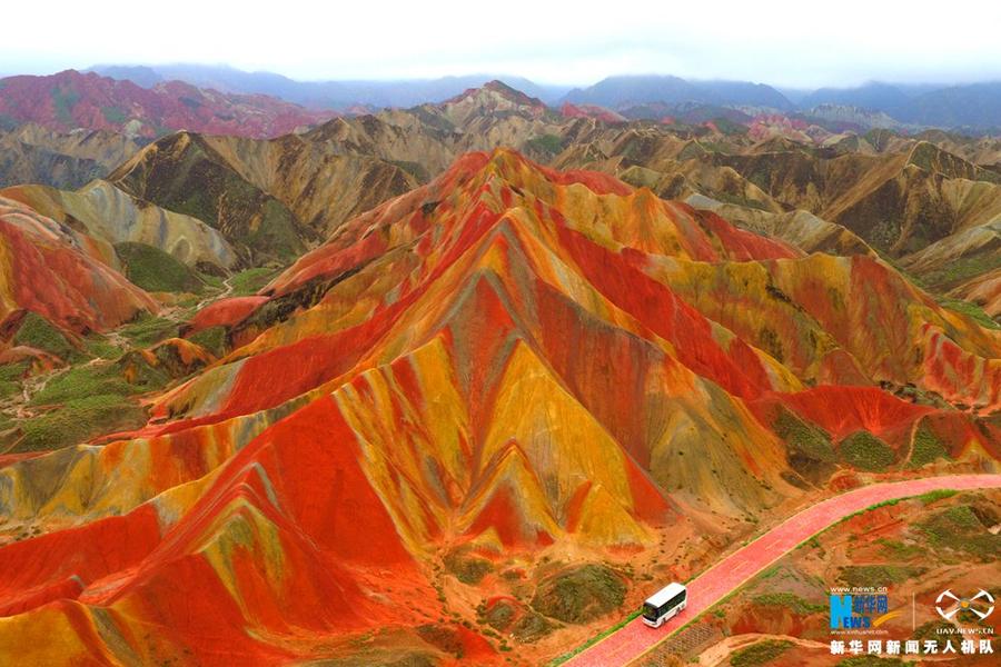 航拍：張掖丹霞國家地質公園