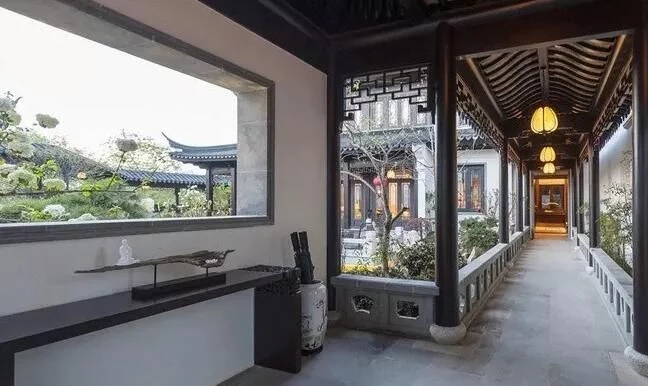 中式庭院，廊道設(shè)計(jì)，精致景觀