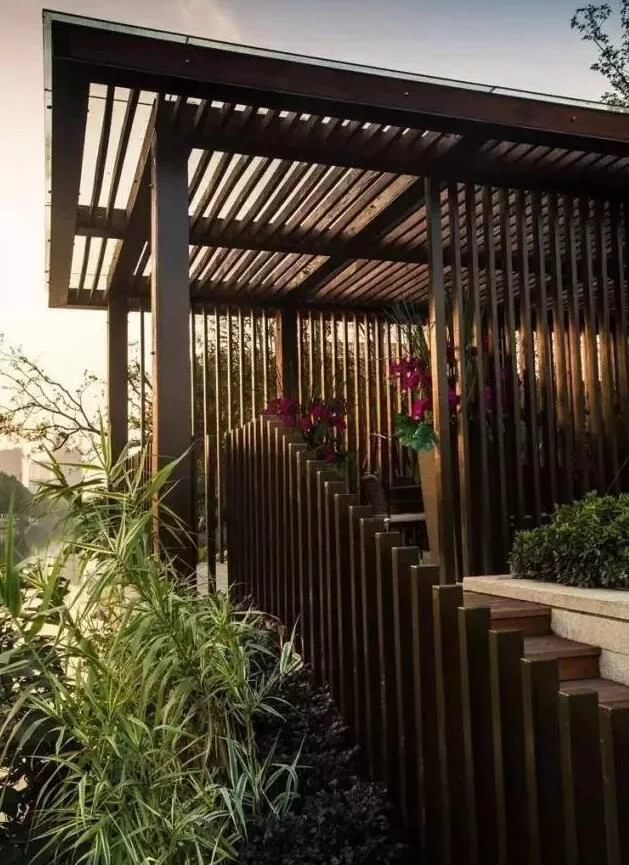 中式庭院，廊道設(shè)計(jì)，精致景觀