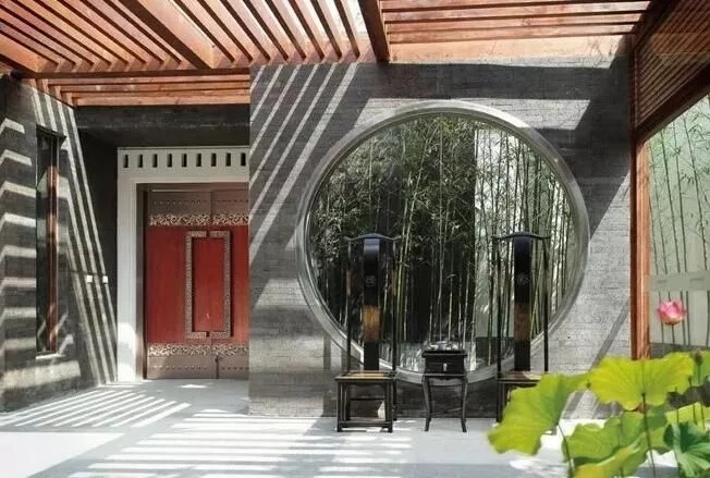 中式庭院，廊道設(shè)計(jì)，精致景觀