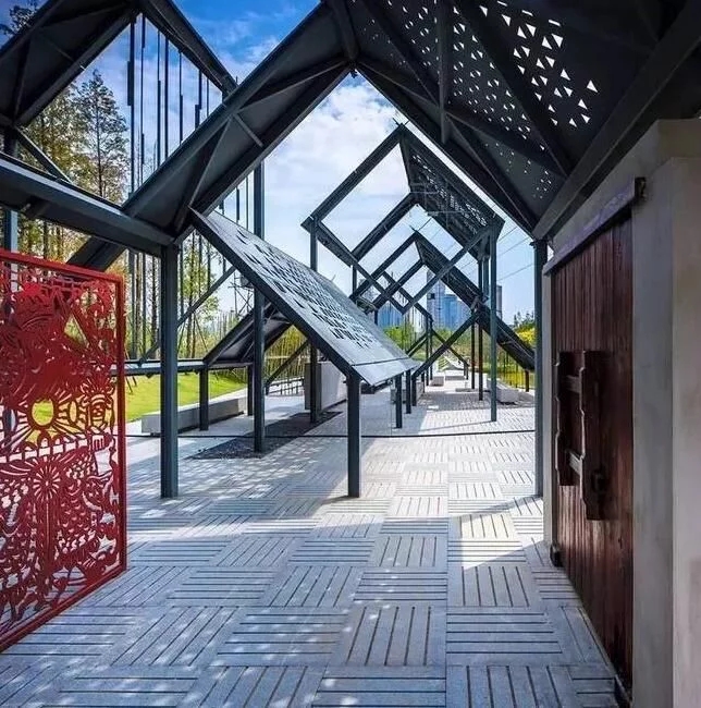 中式庭院，廊道設(shè)計(jì)，精致景觀