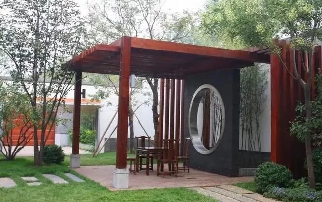 中式庭院，廊道設(shè)計(jì)，精致景觀