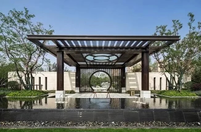 中式庭院，廊道設(shè)計(jì)，精致景觀