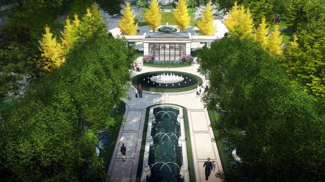 融創(chuàng)中心五園七景描摹新法式宜居住區(qū)