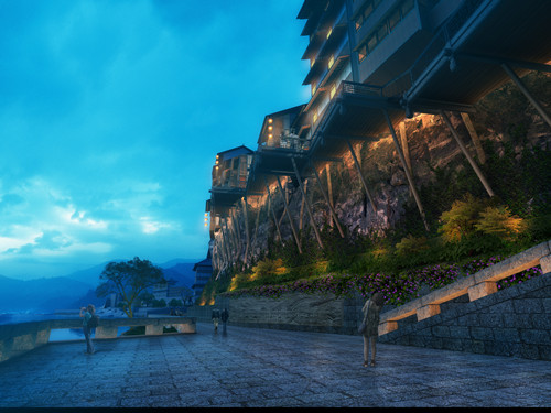 園冶杯專業獎：安居古城濱江路景觀改造