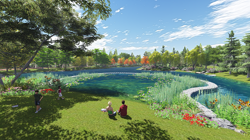 園冶杯專業獎：青山區倒口湖公園景觀設計