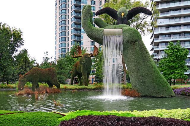 加拿大渥太華植物雕塑作品展，中國作品歡迎