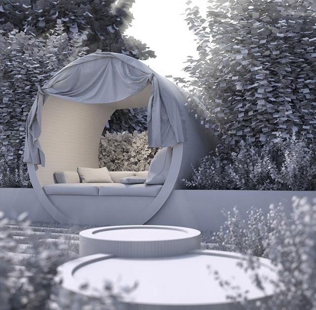 黎巴嫩Rabih Chehab庭院涼亭建筑設(shè)計(jì)