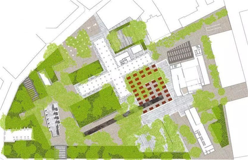 廢墟中的現代醫院景觀改造