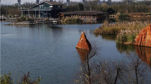 白鷺灣濕地公園如同一幅天然水墨畫卷