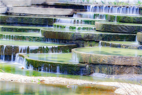 福州森林公園的小溪別有一番景致