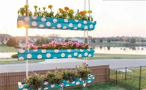 用雨水槽養成垂直的花園、菜園