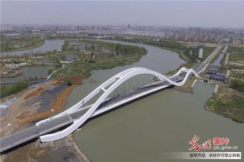 江蘇揚州古運河畔“長”出生態公園