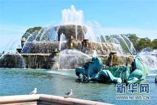 芝加哥“白金漢噴泉”正式啟動