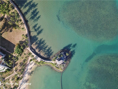 航拍沙巴最美酒店，俯瞰東姑阿都拉曼公園