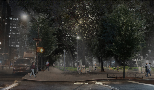 美國紐約市春街公園景觀設計