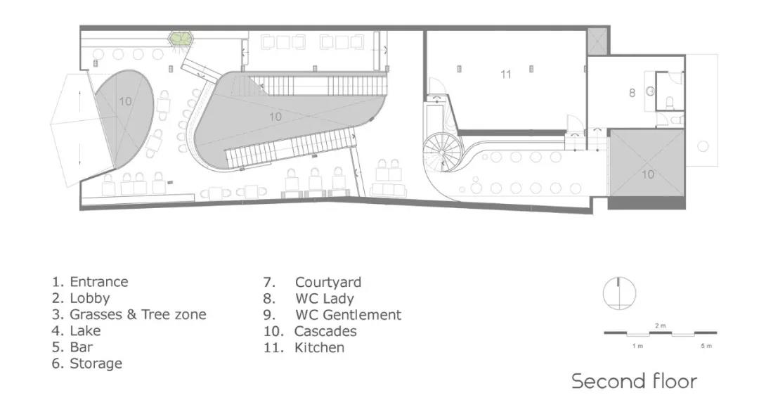 No.1986 咖啡餐廳，奇奇怪怪的‘烏鴉嘴’空間 / Le House
