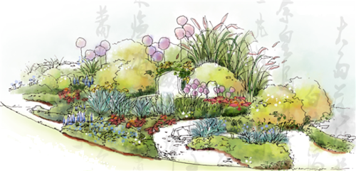 河北省第二屆（秦皇島）園博會花境創意作品——山海側　花間頤心