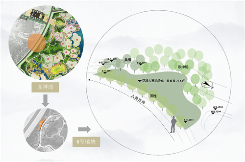 河北省第二屆園博會花境創意作品——中國夢?水墨染花溪
