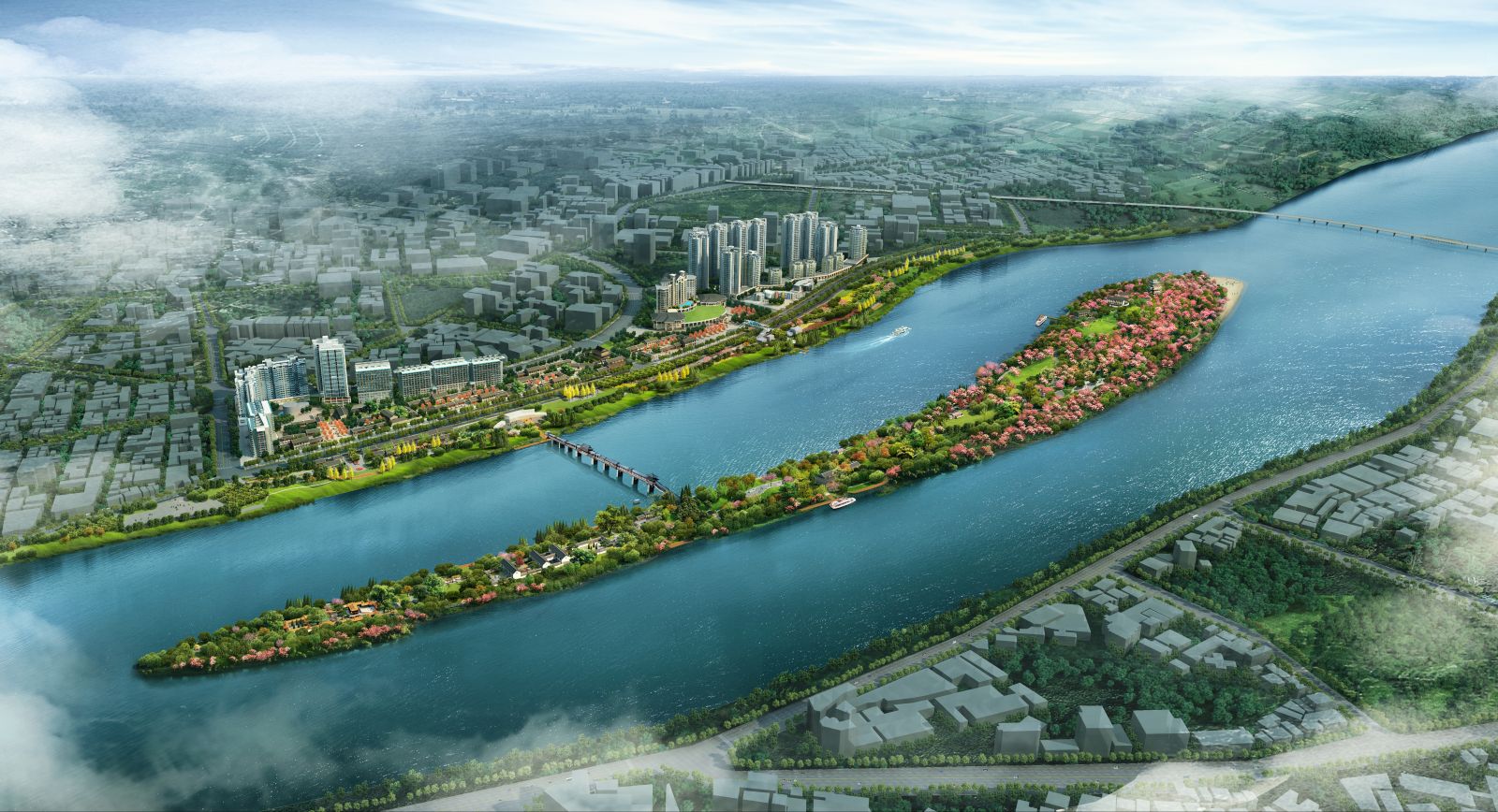 園冶杯專業獎:衡陽市東洲島綜合開發項目景觀設計