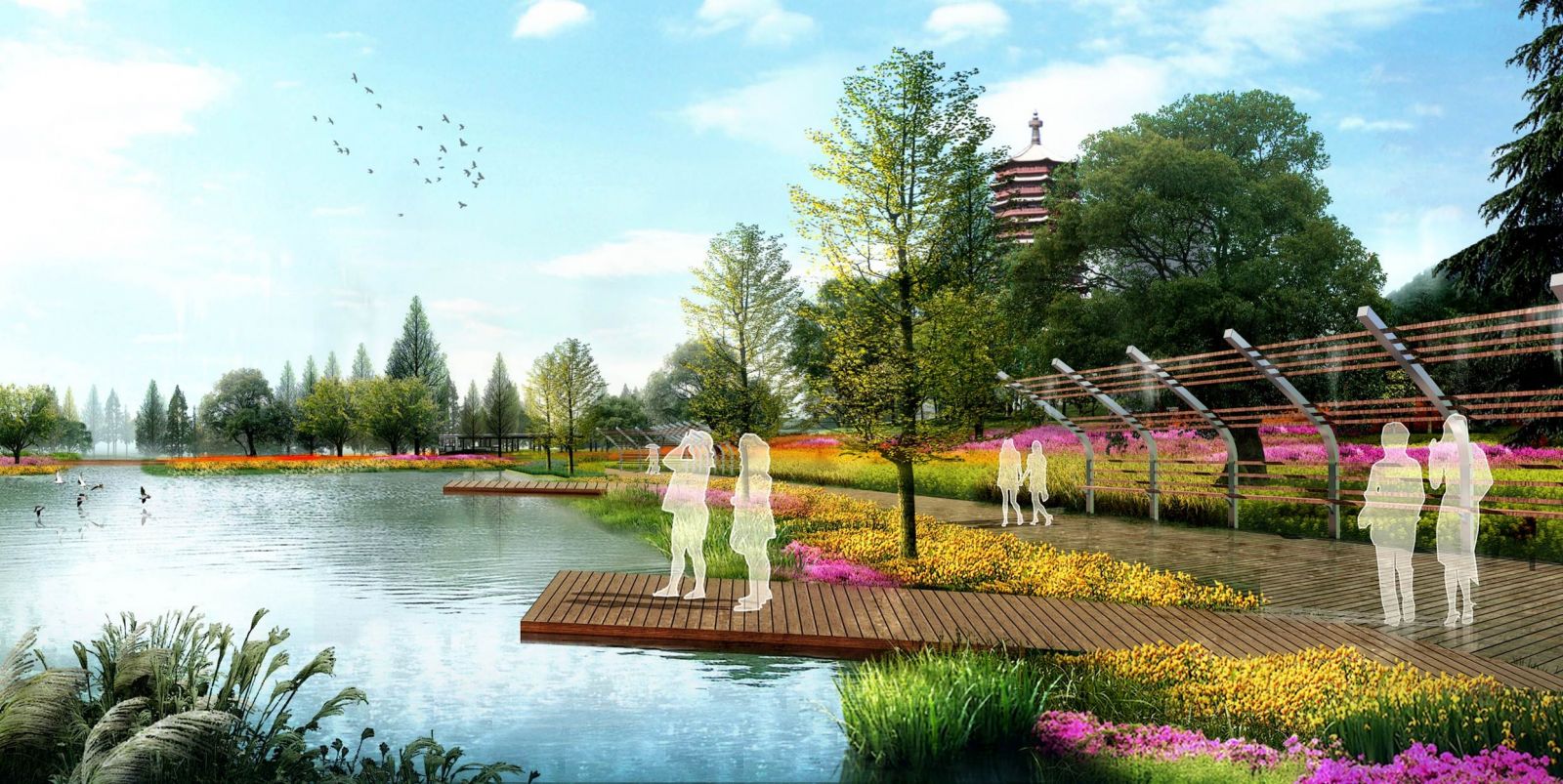 園冶杯專業獎:黃驊城西花卉園工程設計方案