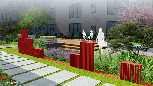 園冶杯專(zhuān)業(yè)獎(jiǎng):新華國(guó)際廣場(chǎng)天井園林景觀