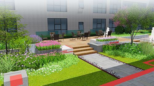 園冶杯專(zhuān)業(yè)獎(jiǎng):新華國(guó)際廣場(chǎng)天井園林景觀