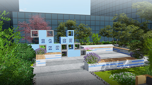 園冶杯專(zhuān)業(yè)獎(jiǎng):新華國(guó)際廣場(chǎng)天井園林景觀