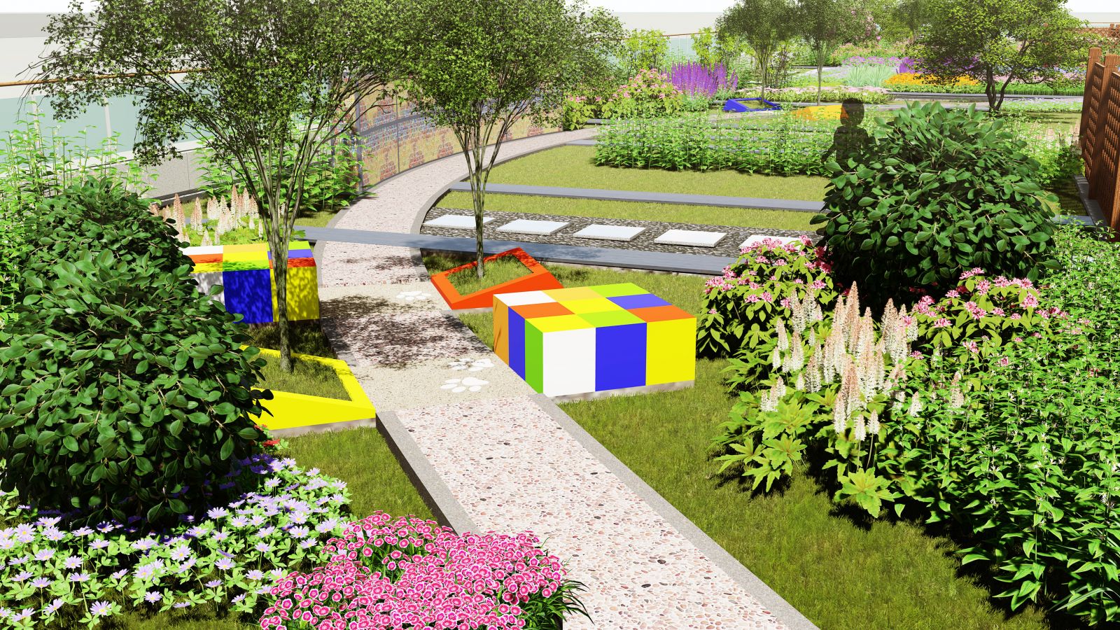 園冶杯專業(yè)獎(jiǎng)：北京工業(yè)大學(xué)附中屋頂花園