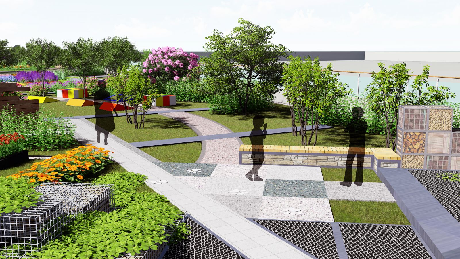 園冶杯專業(yè)獎(jiǎng)：北京工業(yè)大學(xué)附中屋頂花園