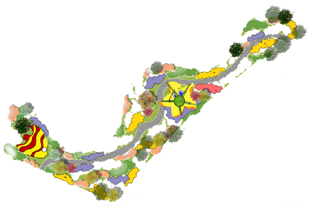 河北省園博會花境——“藍色”大海的傳說