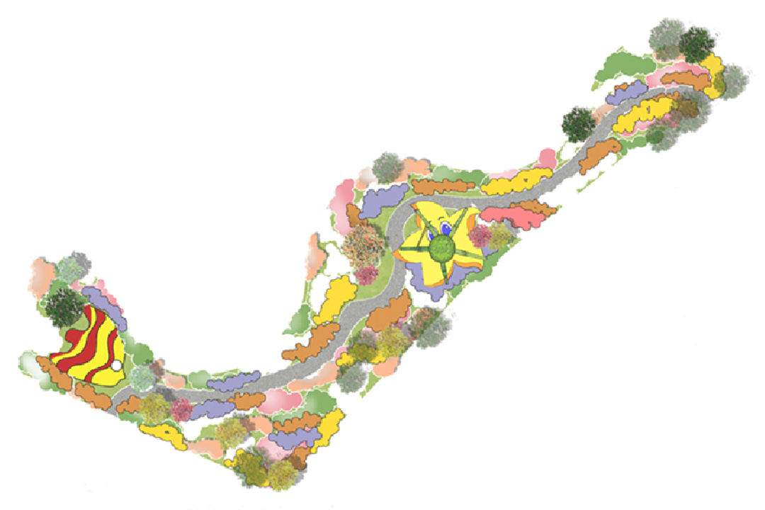 河北省園博會花境——“藍色”大海的傳說