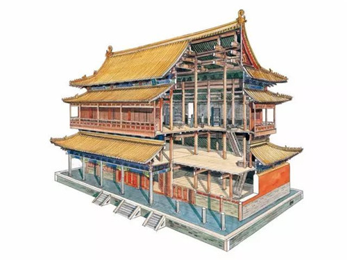 穿墻透壁丨剖視中國經(jīng)典古建筑