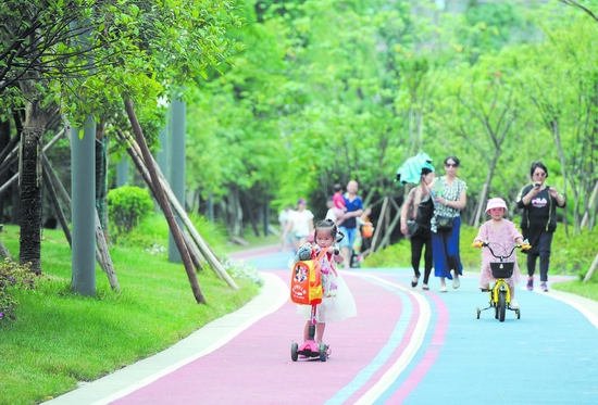 成都天府綠道 既是生態線也是民生線