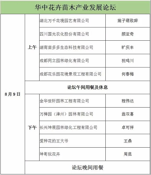 2019.8.8-8.9中國園林苗木企業創新峰會