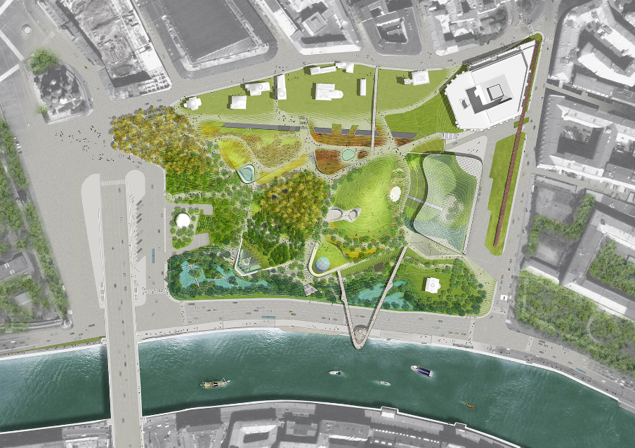 莫斯科扎里亞季耶公園景觀設計