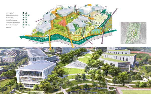 信陽(yáng)學(xué)院南灣校區(qū)校園規(guī)劃