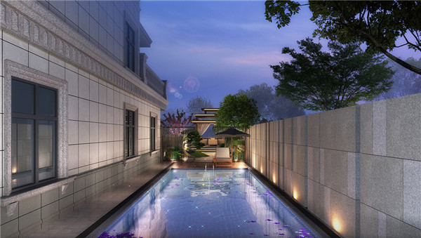 湖北宜昌·皇鉑御府-臨江瀾院庭院