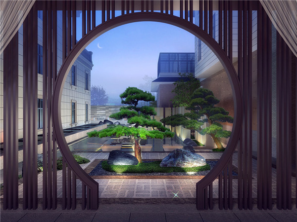 湖北宜昌·皇鉑御府-臨江瀾院庭院