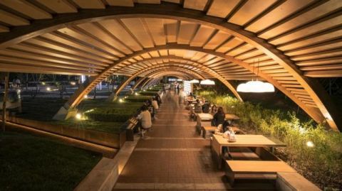 北京林業大學“林之心”景觀改造項目正式亮相