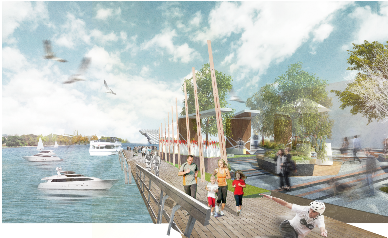 第十二屆園冶杯大學生國際競賽一等獎作品|溯風·重生-基于城市韌性視角下風暴潮適應性防御體系