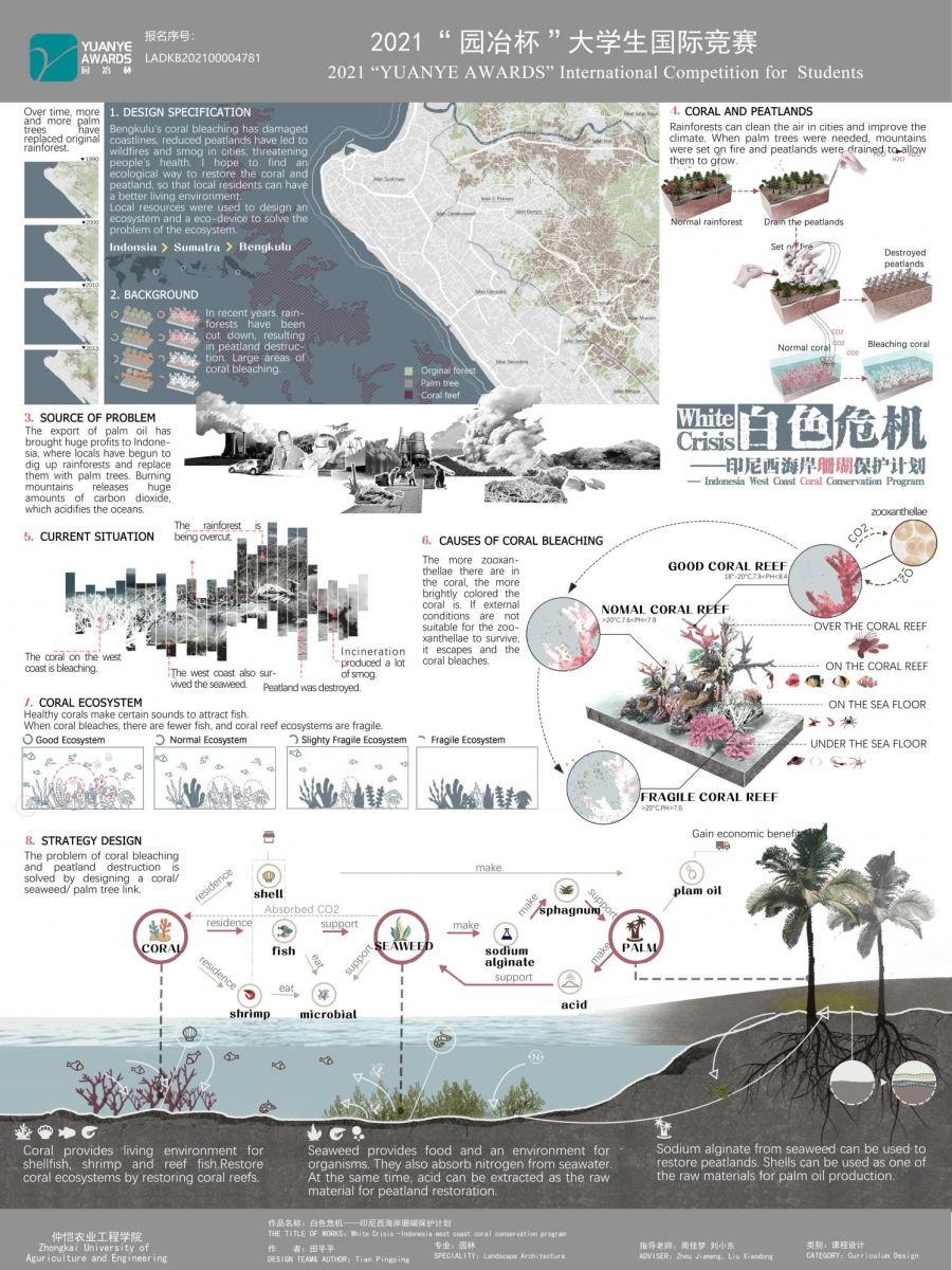 第十二屆園冶杯一等獎(jiǎng)作品《White Crisis——印尼西海岸珊瑚保護(hù)計(jì)劃》解讀