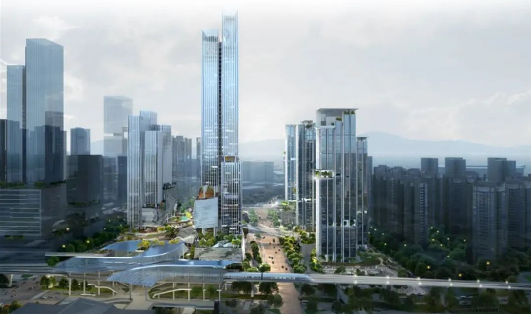 笛東中標(biāo)深圳東部最大交通樞紐大運(yùn)樞紐TOD商業(yè)綜合體