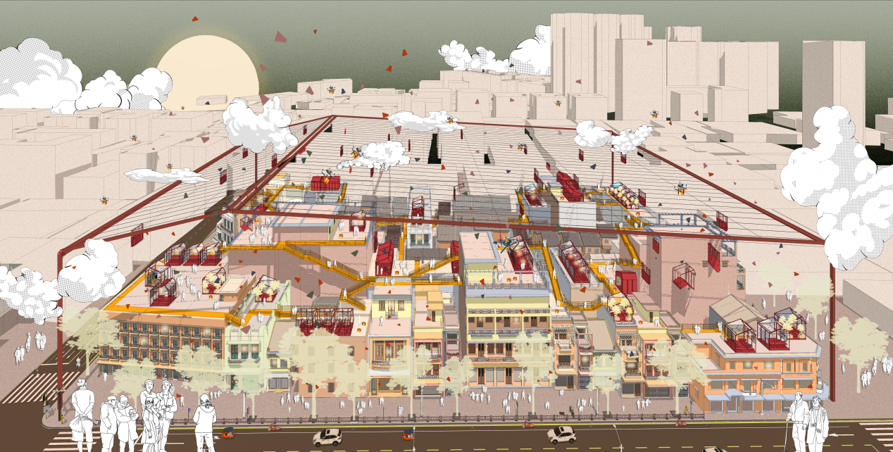 第十三屆園冶杯一等獎作品|浮丘——后疫情時代下的插入城市系統