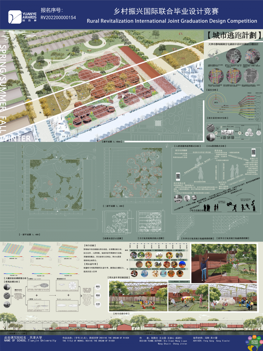 第二屆鄉村振興聯合畢業設計一等獎作品丨再續河夢REVIVE THE DREAM OF RI
