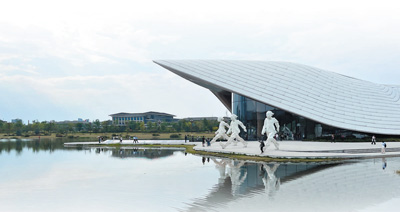 四川成都天府藝術(shù)公園：公園有了“文藝范兒”